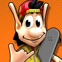 Hugo Super Skater app icon, a skateboarding runner