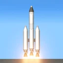 Spaceflight Simulator app icon, a rocket building sandbox